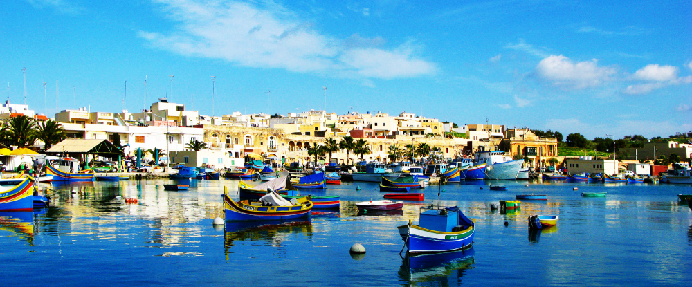 MarsaxlokkHarbour A shot of Marsaxlokk Harbour.