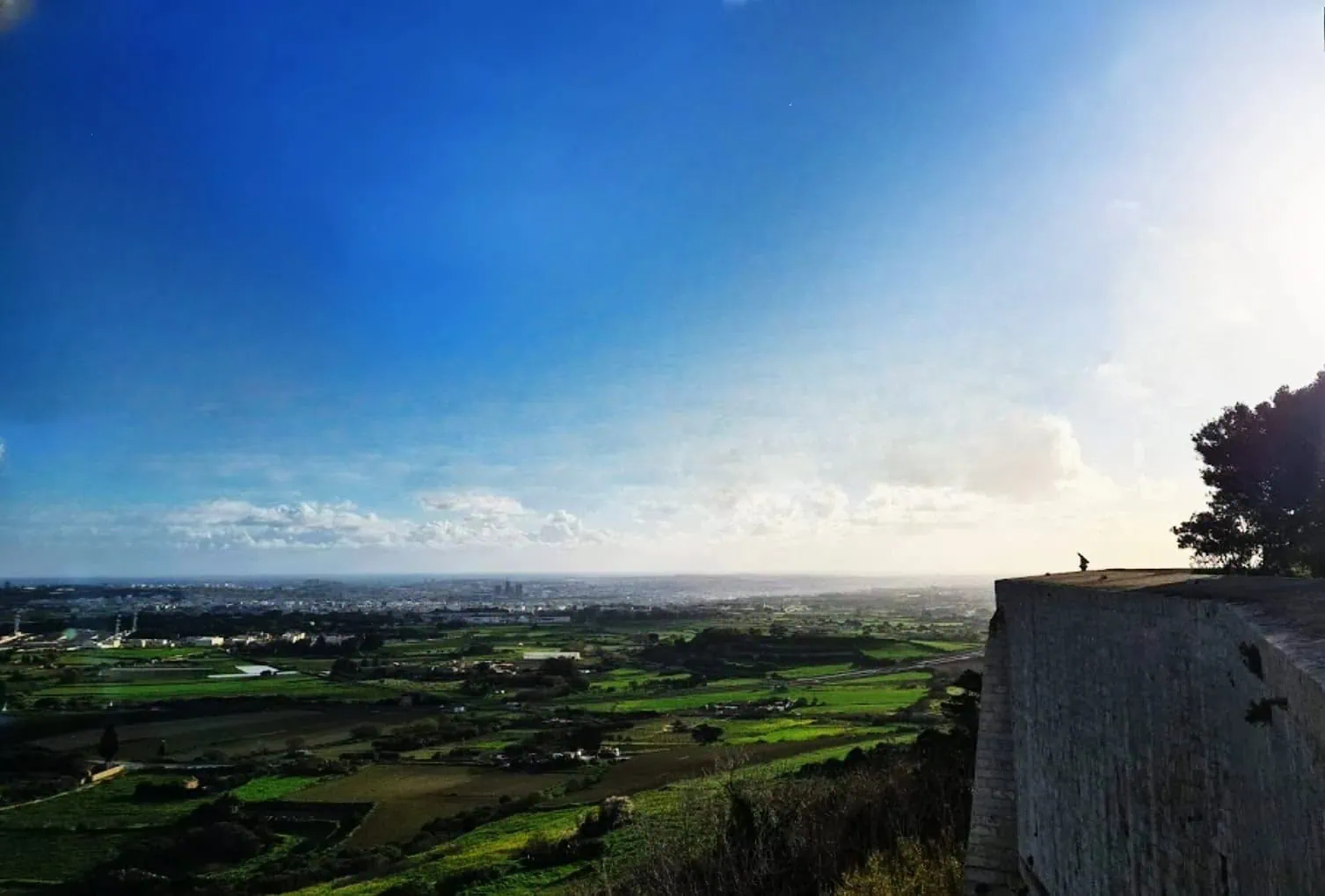 MdinaBastionsAndView A shot across the Mdina bastions