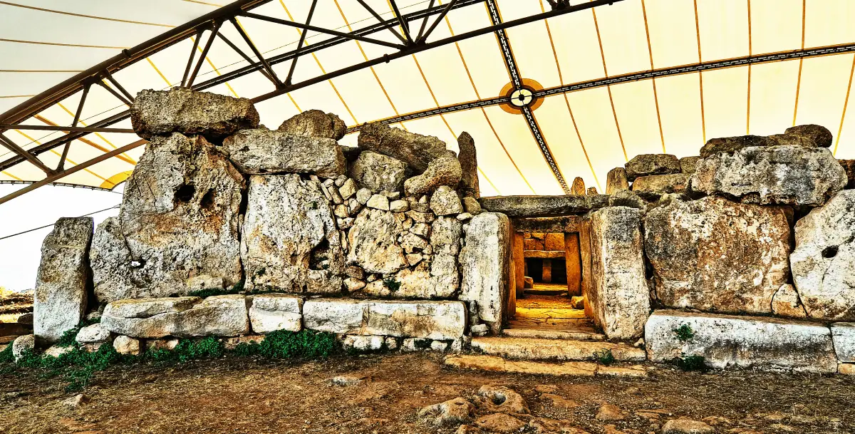 MnajdraTemples A shot of the Mnajdra temples