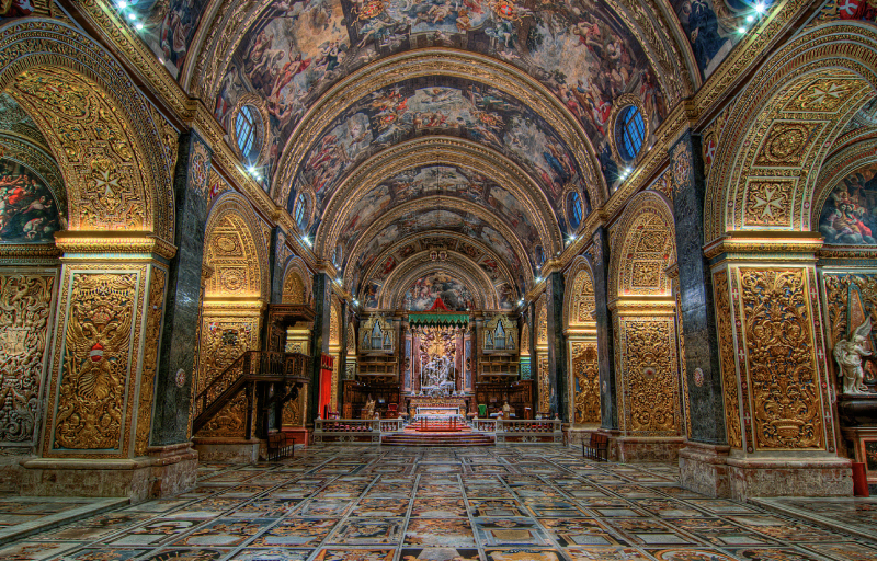 St. John's Co Cathedral Interior Art