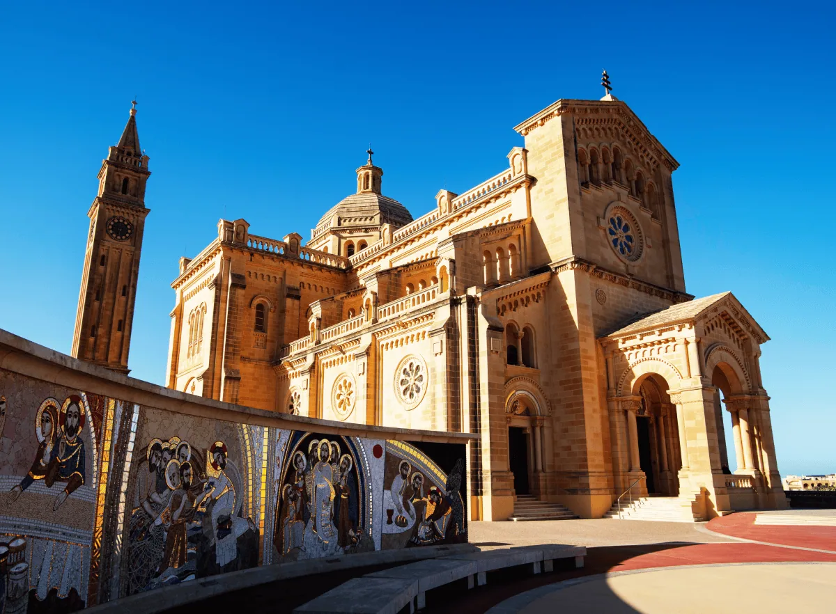 TaPinuCathedral A shot of Ta Pinu Cathedral in Gozo