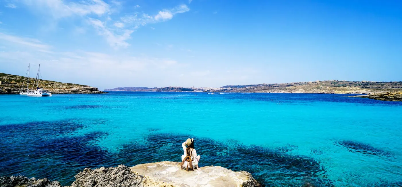 Blue Lagoon A shot of the Blue Lagoon in Comino