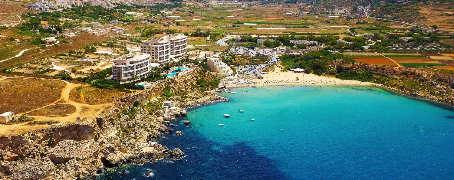 Golden Bay An aerial shot of Golden Bay