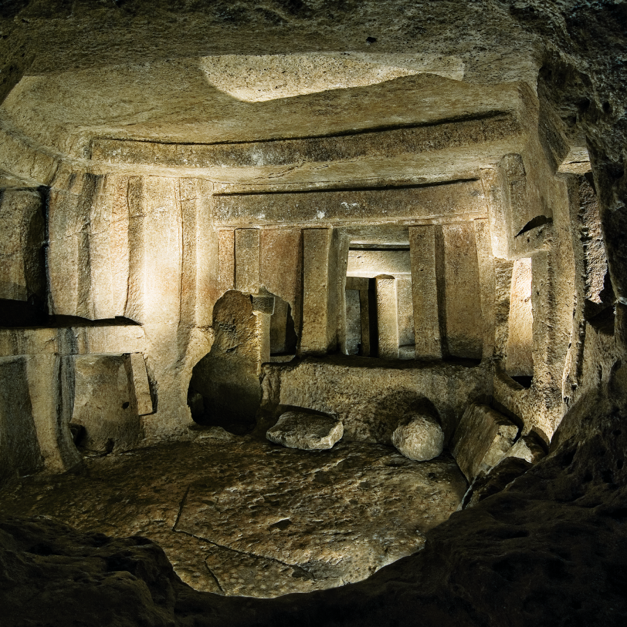 Hal Saflieni Hypogeum A shot of Hal Saflieni Hypogeum's inside