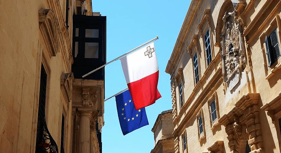 MaltaEUFlag The Maltese And EU flag