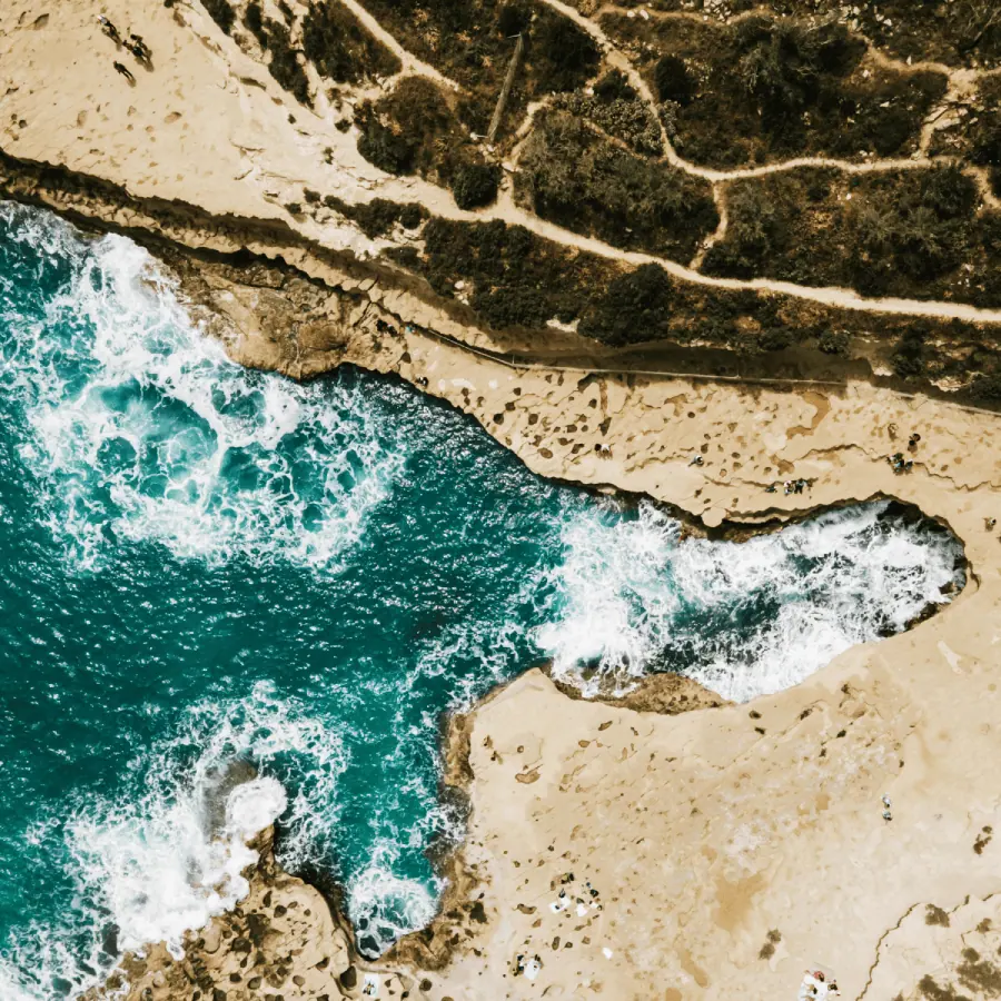 StPetersPoolDroneShot A drone shot of St Peters Pool