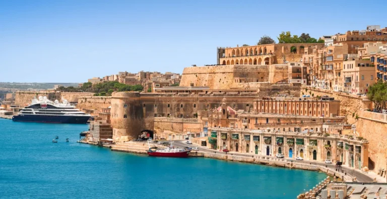 A shot of Valletta's bastions, including the upper barrakka gardens. Both are included in our Malta travel guide.