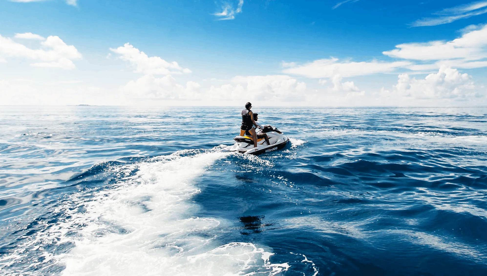 Jet Skiing In Malta A shot of jet skiing in Malta